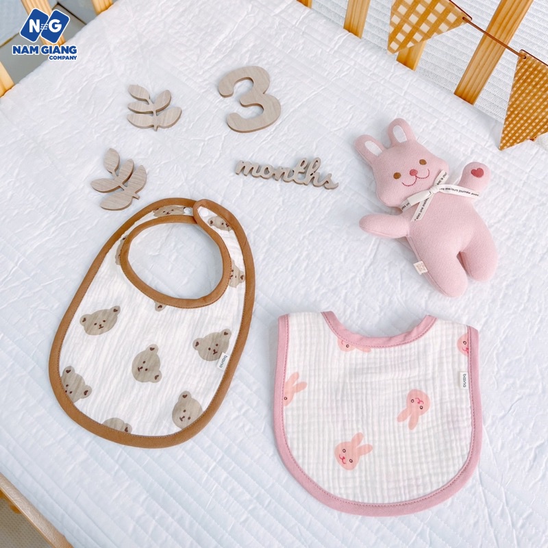 Yếm xô bầu dục Boona vải muslin