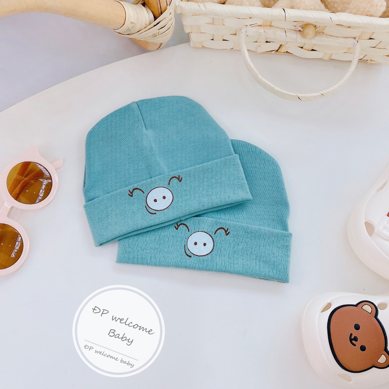 Mũ chụp sơ sinh màu