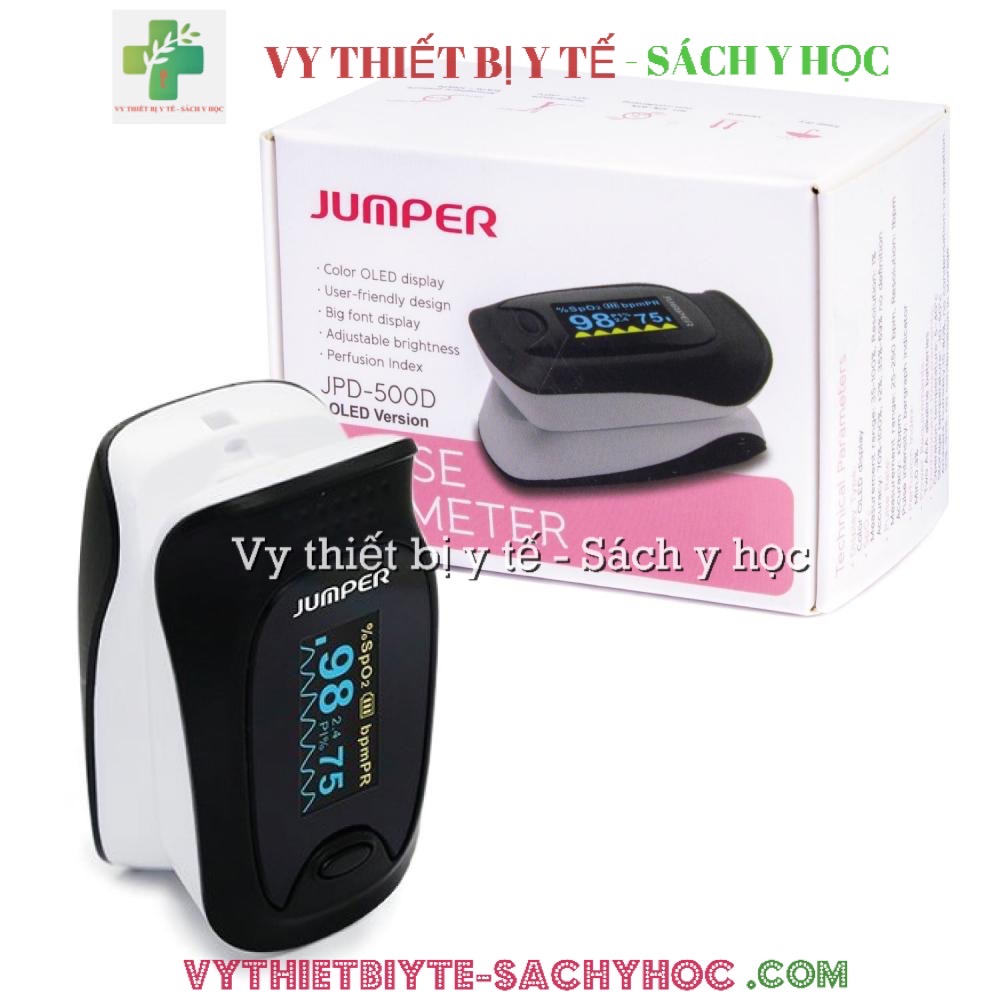 Spo2 Jumper Máy đo nồng độ oxy trong máu Jumper SPO2 JPD-500D Vythietbiyte-sachyhoc
