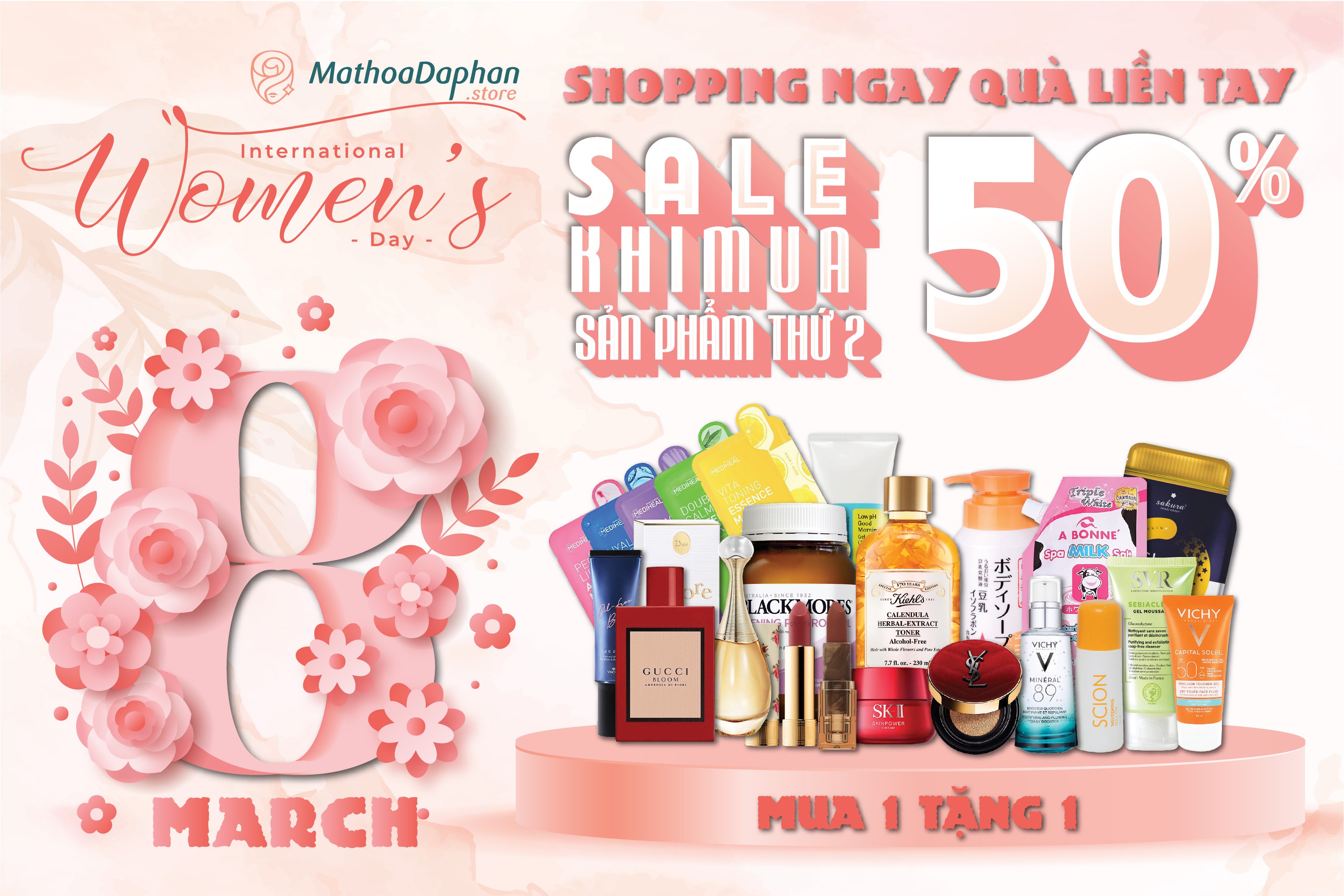 Happy Women's Day Shopping Ngay - Quà Liền Tay