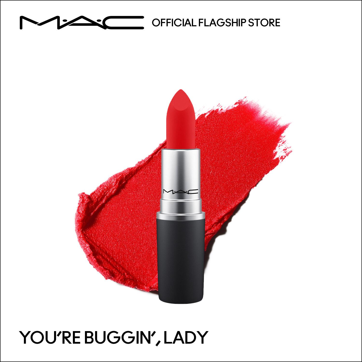 Son MAC Powder Kiss Lipstick 929 You’re Buggin’, Lady