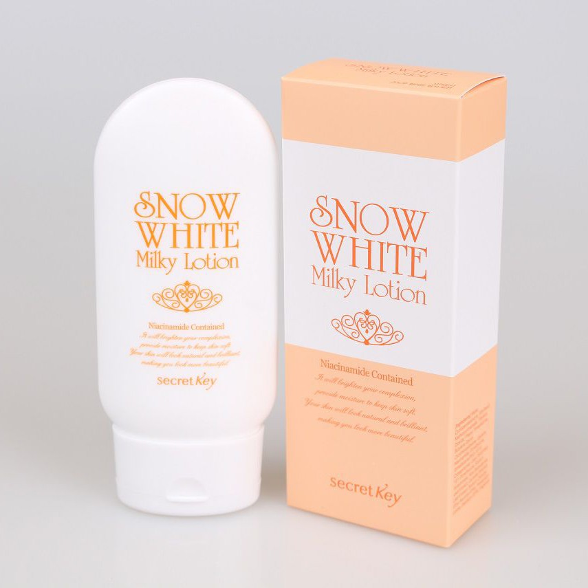 Sữa Dưỡng Secret Key Snow White Milky Lotion 120G Mặt Hoa Da Phấn