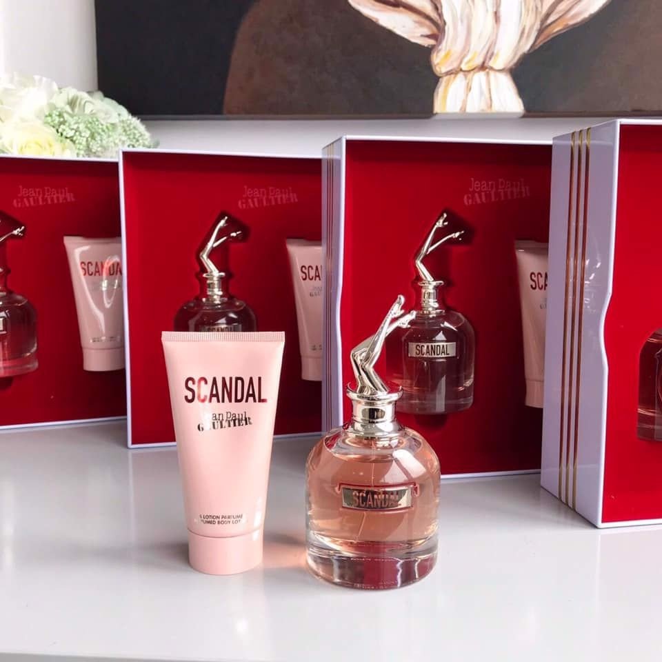 Set Nước Hoa Nữ Jean Paul Gaultier Scandal EDP (80ml + Lotion 75ml)