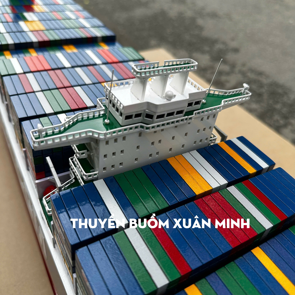 Mô Hình Tàu Chở Hàng Tàu Container CMA CGM - Gỗ Tự Nhiên - Dài 100cm ...