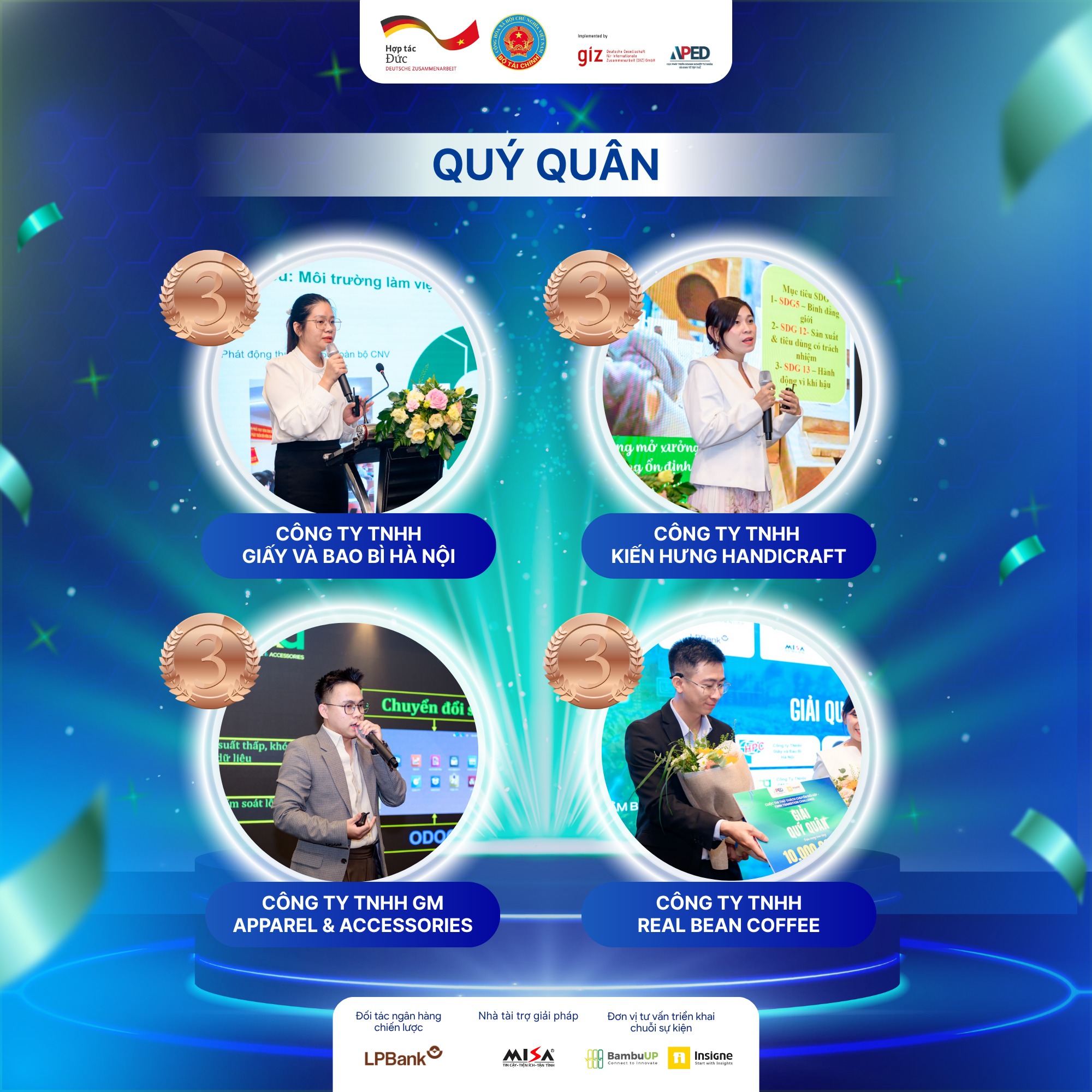 CÔNG TY TNHH GIẤY VÀ BAO BÌ HÀ NỘI LỌT TOP 6 VÀ ĐẠT GIẢI BA TẠI “THỬ THÁCH CHUYỂN ĐỔI KÉP 2025”