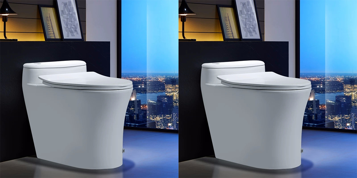 Bồn cầu không két nước, nhỏ , đẹp, tiết kiệm không gian, xả xoáy hút mạnh mẽ