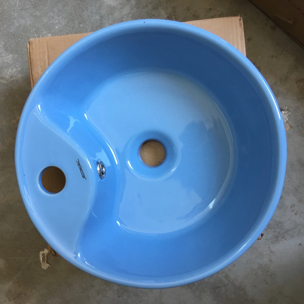 Chậu lavabo trẻ em Moonoah màu xanh dương MN- C228BL cho trường học mầm non