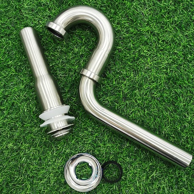 Bộ xi phông ống thải thoát nước chậu rửa mặt lavabo SUS 304 đầu nhấn