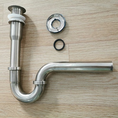 Bộ xiphong lật inox 304 cao cấp cho chậu lavabo