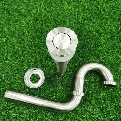 Bộ xiphong lật inox 304 cao cấp cho chậu lavabo