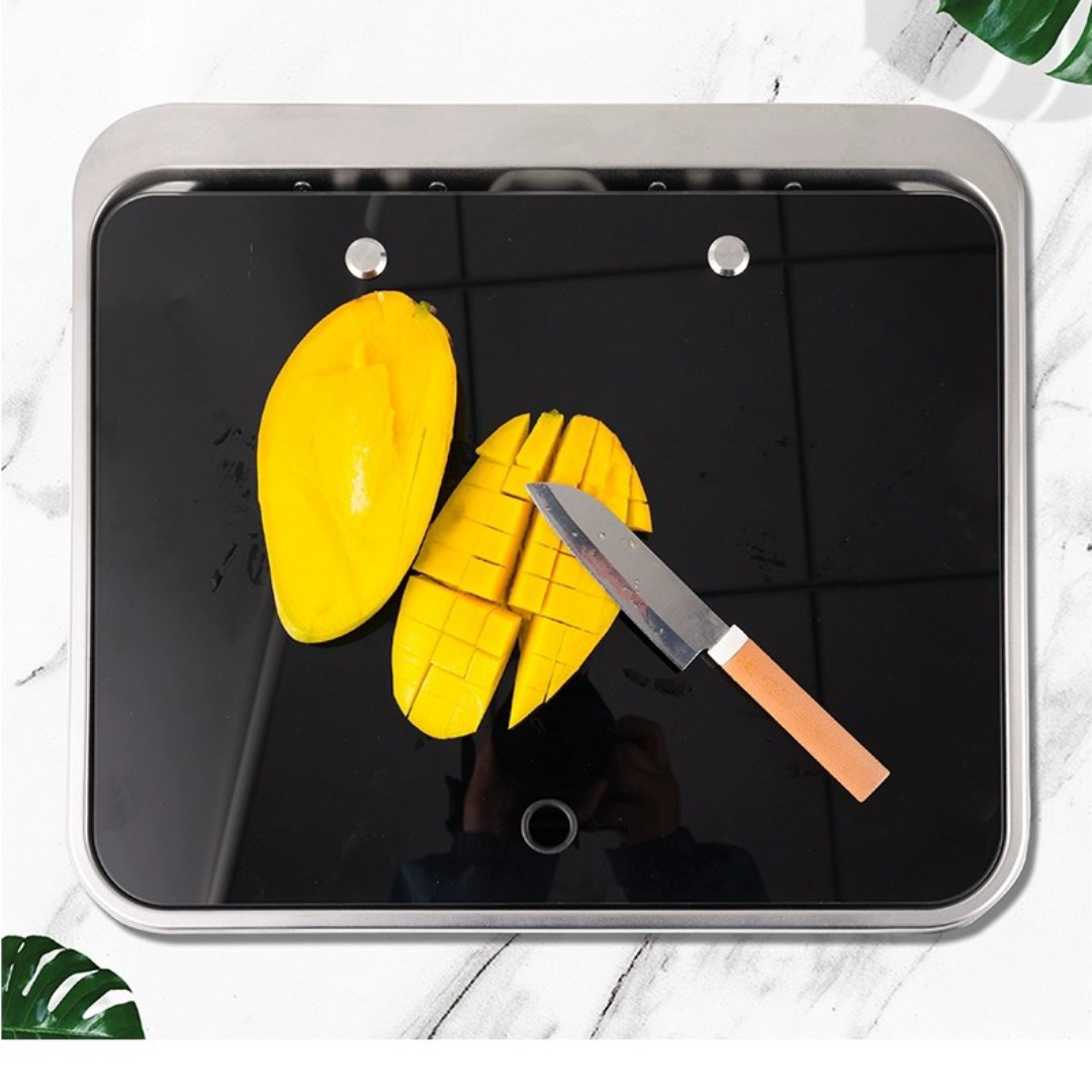 Bồn rửa inox gắn xe ô tô có nắp đậy bằng kính cường lực