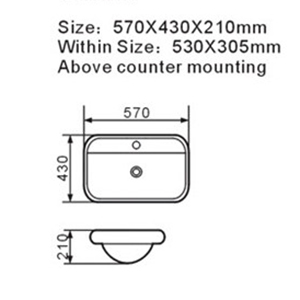 Chậu rửa mặt lavabo MN-C219