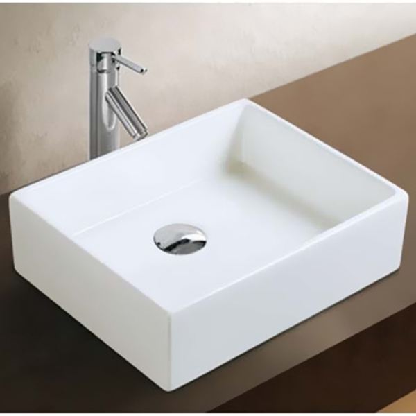Chậu rửa mặt lavabo MN-C260| Lavabo vuông nổi bàn cao cấp MOONOAH