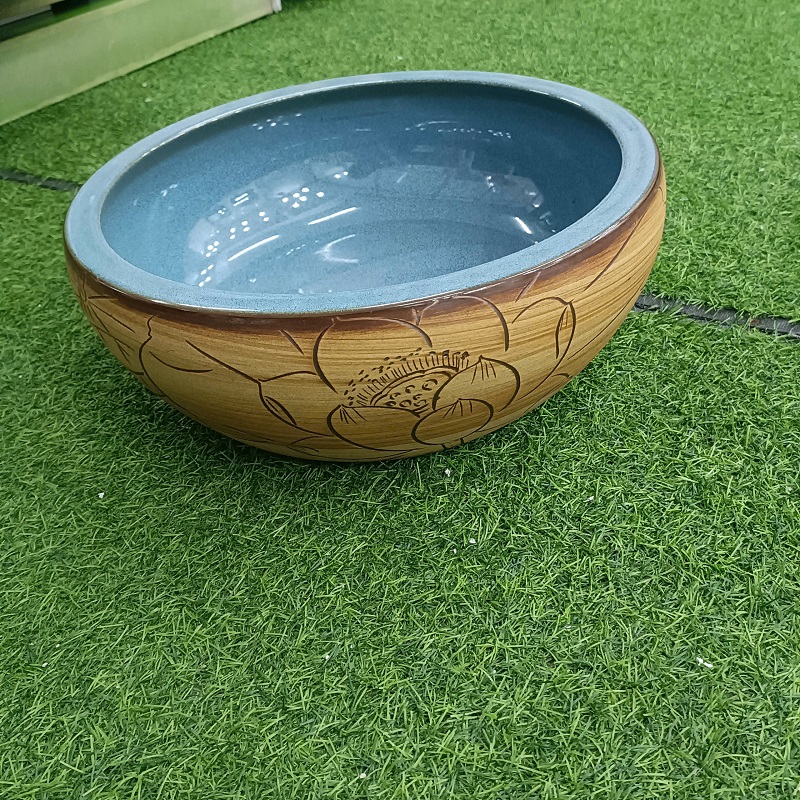 Chậu rửa mặt lavabo hoa văn cổ điển MN-HV383