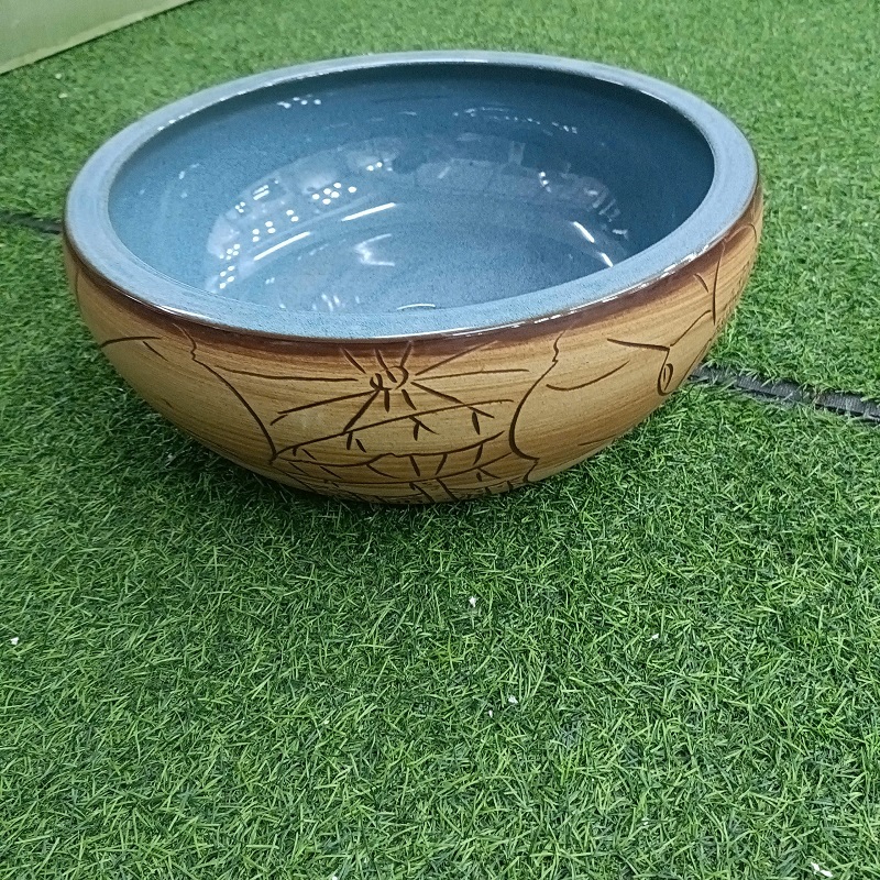 Chậu rửa mặt lavabo hoa văn cổ điển MN-HV383