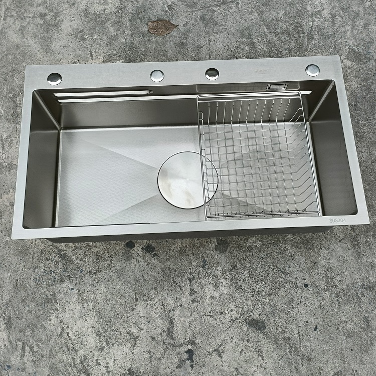 Chậu rửa bát 1 hố cỡ lớn Kích thước 86x48 thương hiệu GRÜNDER