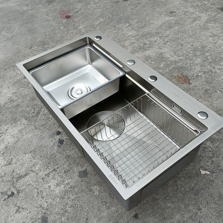 Chậu rửa bát 1 hố cỡ lớn Kích thước 86x48 thương hiệu GRÜNDER