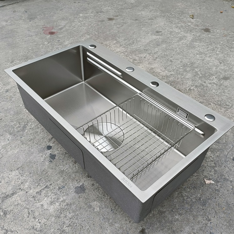 Chậu rửa bát 1 hố cỡ lớn Kích thước 86x48 thương hiệu GRÜNDER