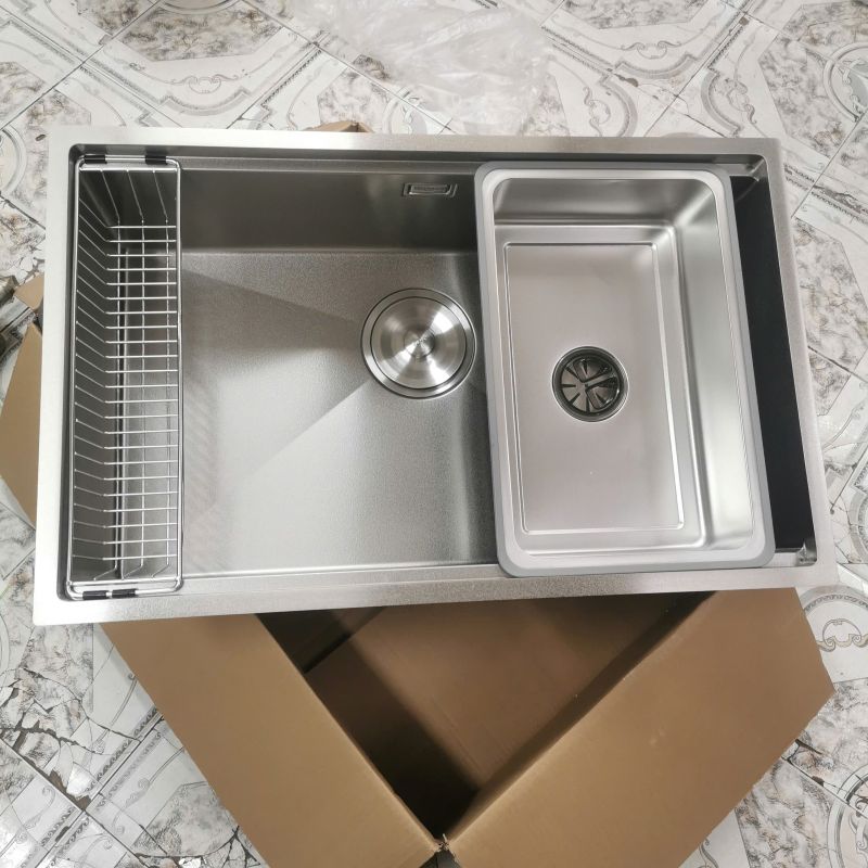 chậu rửa bát 1 hố âm bàn đá Grunder