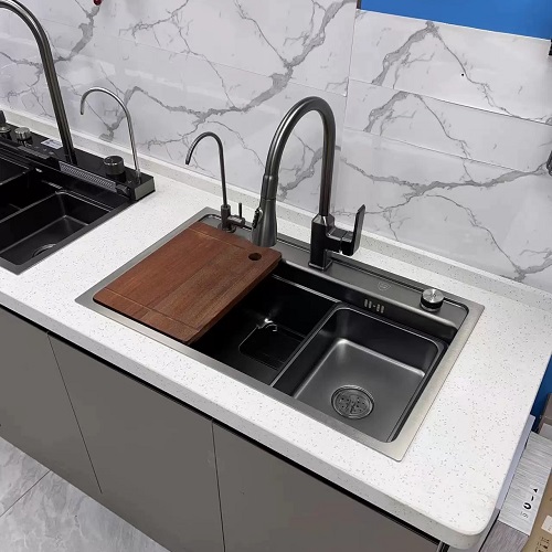 Chậu rửa bát 1 hố thương hiệu GRÜNDER Kích thước 75x46CM