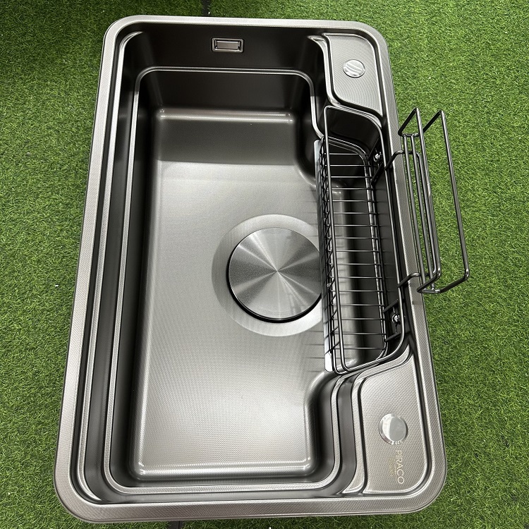 THANH LÝ Chậu rửa bát 1 hố phong cách Nhật Bản kích thước 78x48cm