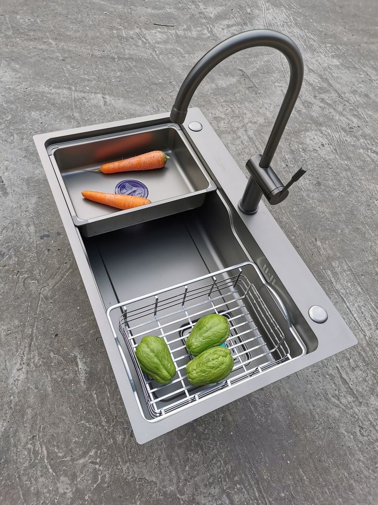 Chậu rửa bát 1 hố cỡ lớn Kích thước 75x46 thương hiệu GRÜNDER