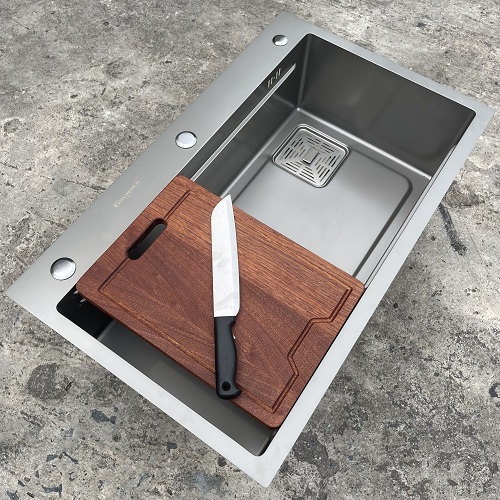 Chậu rửa bát 1 hố cỡ lớn Kích thước 78x48 thương hiệu GRÜNDER