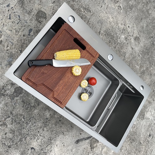 Chậu rửa bát 1 hố cỡ lớn Kích thước 78x48 thương hiệu GRÜNDER