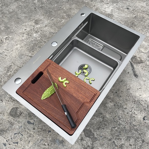 Chậu rửa bát 1 hố cỡ lớn Kích thước 78x48 thương hiệu GRÜNDER