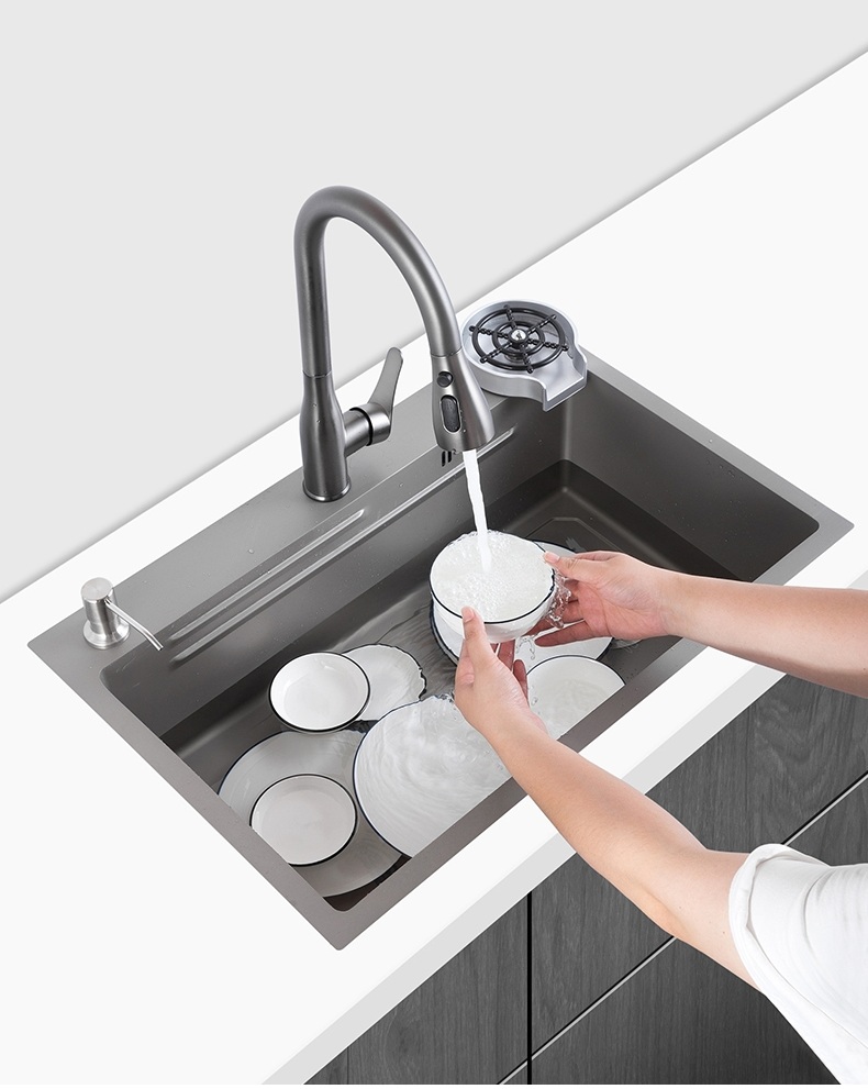 Chậu rửa bát 1 hố cỡ lớn Kích thước 78x48 thương hiệu GRÜNDER