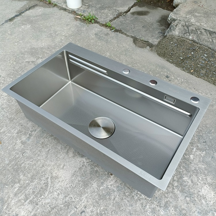 Chậu rửa bát 1 hố cỡ lớn Kích thước 82x48 thương hiệu GRÜNDER