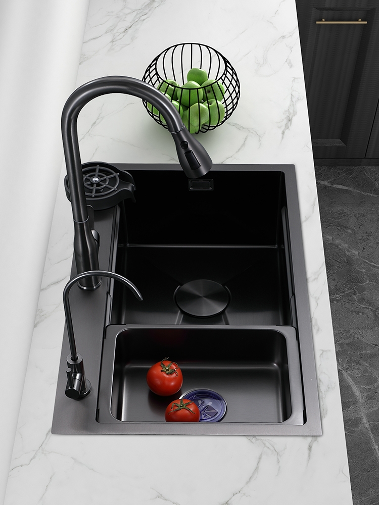 Chậu rửa bát 1 hố Gründer Kích thước 75x46 bản nâng cấp chống xước tốt hơn