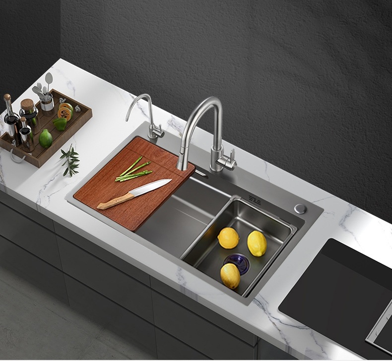 Chậu rửa bát 1 hố cỡ lớn Kích thước 78x48 thương hiệu GRÜNDER