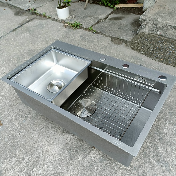 Chậu rửa bát 1 hố cỡ lớn Kích thước 82x48 thương hiệu GRÜNDER