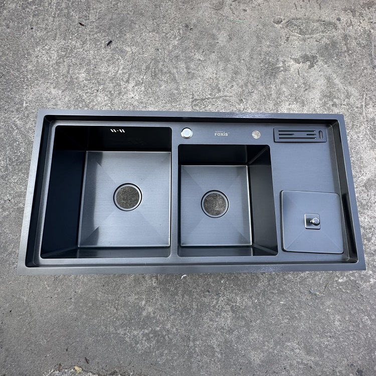 Chậu rửa bát inox 304 công nghệ nano FX-9648ND