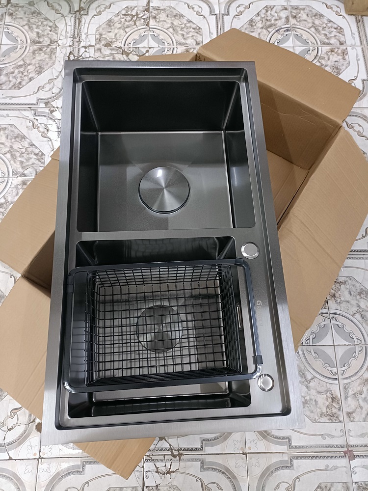 Chậu rửa bát inox 304 nano cao cấp GRÜNDER GR-8246ND