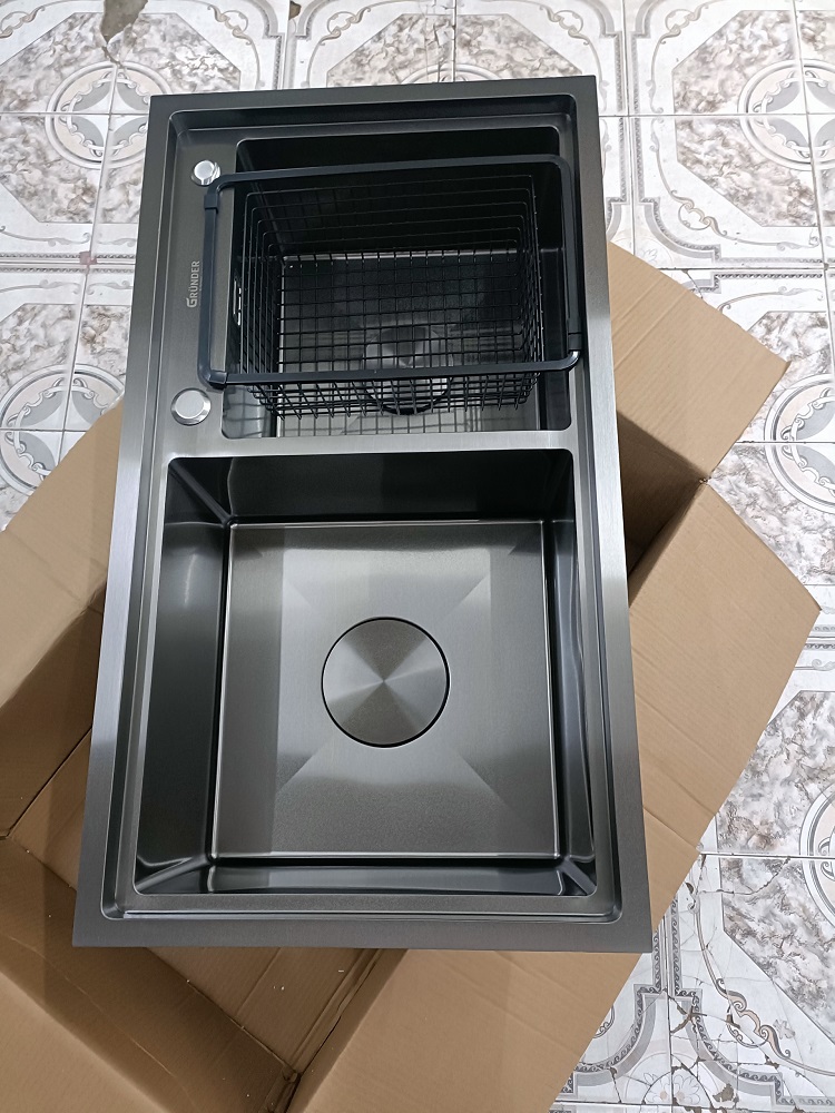 Chậu rửa bát inox 304 nano cao cấp GRÜNDER GR-8246ND