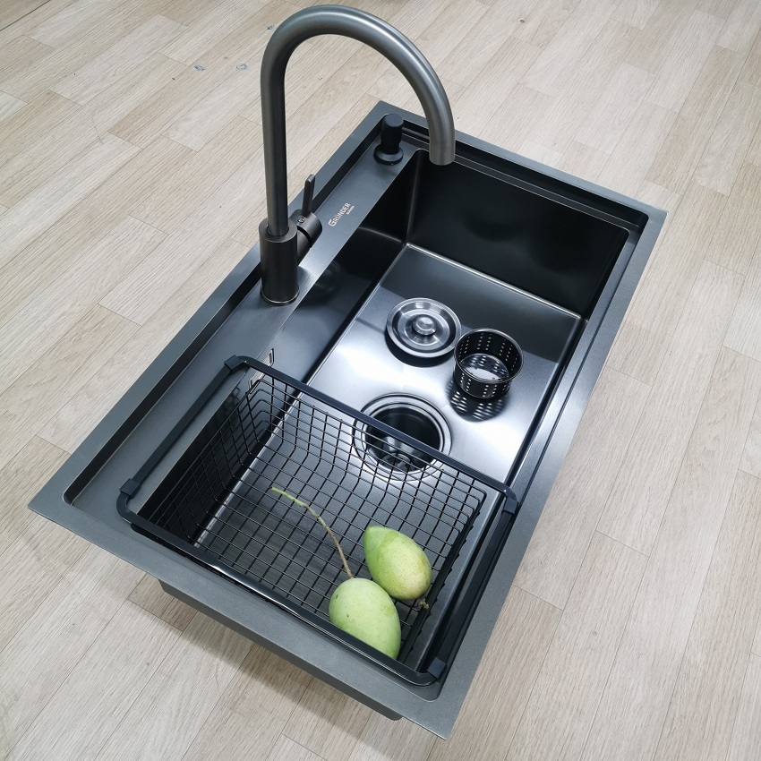 Chậu rửa bát 1 hố cỡ lớn Kích thước 78x46 thương hiệu GRÜNDER