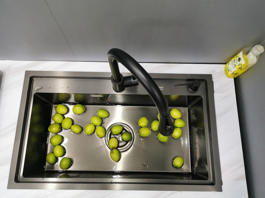 Chậu rửa bát 1 hố cỡ lớn Kích thước 78x46 thương hiệu GRÜNDER