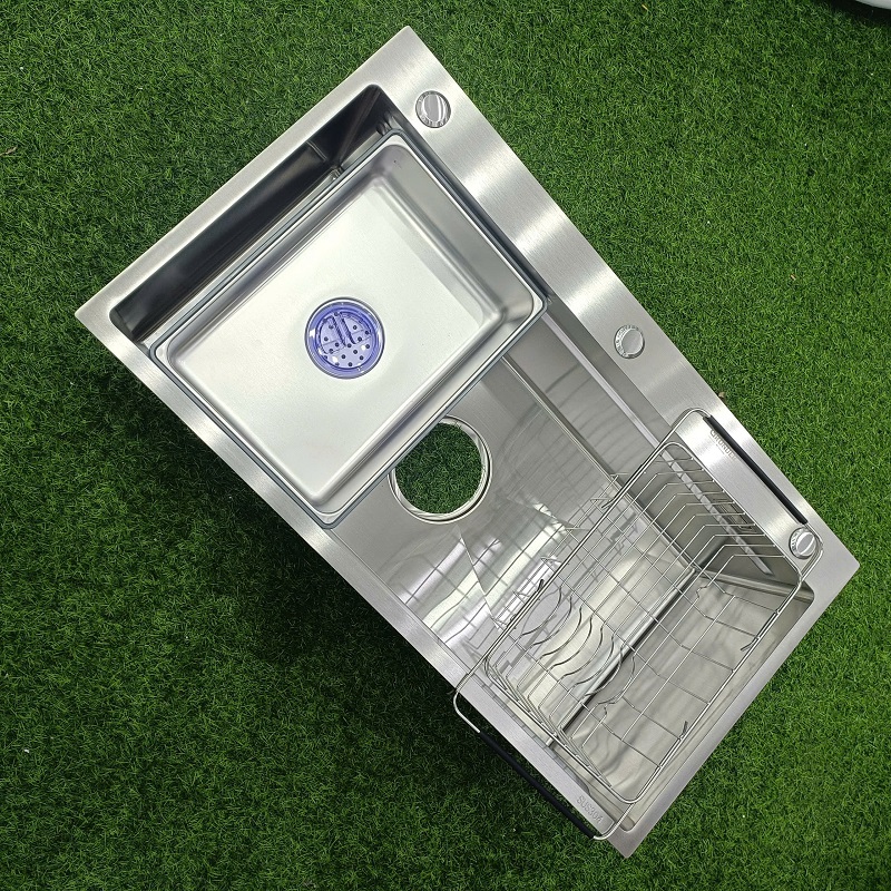 Chậu rửa bát 1 hố GRÜNDER kích thước 82x45cm