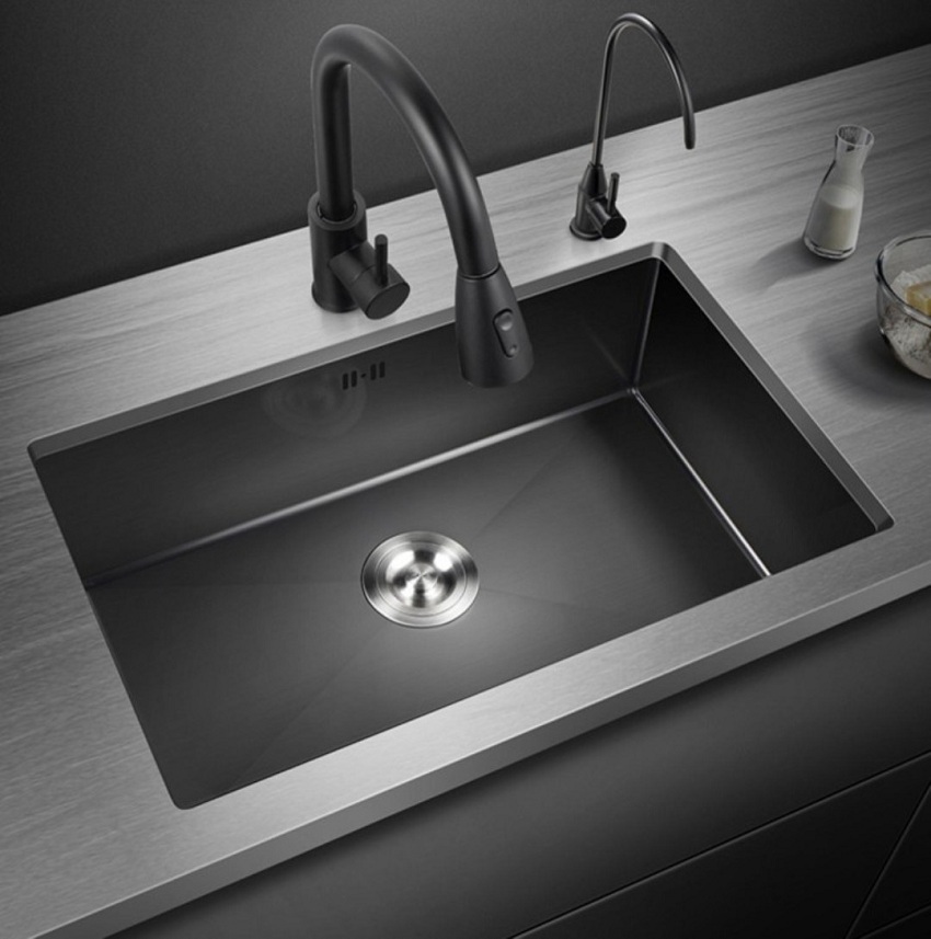 Chậu rửa bát 1 hố cỡ lớn Kích thước 75x45 thương hiệu GRÜNDER