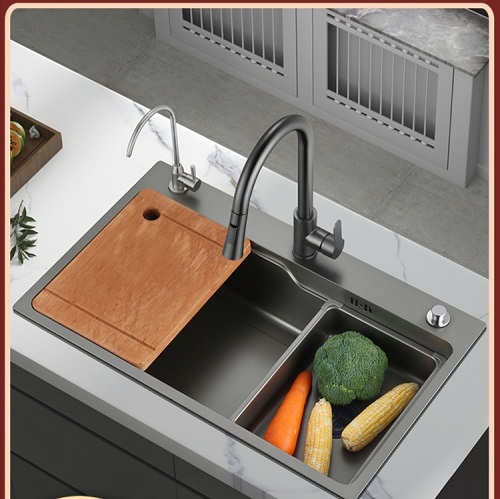 Chậu rửa bát 1 hố cỡ lớn Kích thước 75x46 thương hiệu GRÜNDER