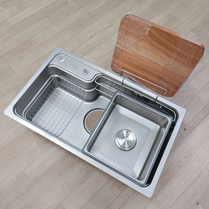 Chậu rửa bát 1 hố GRÜNDER phong cách Nhật Bản GR-8048JB