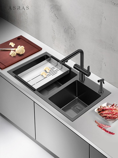 Chậu rửa bát inox 304 nano FX-8045ND-2