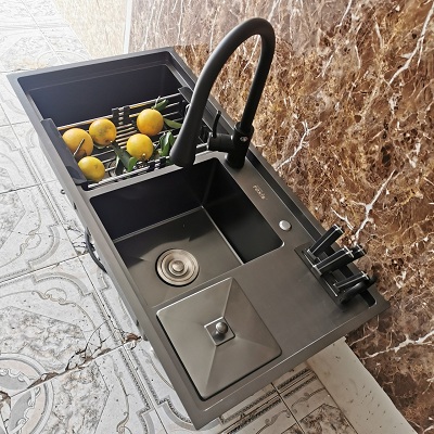 Chậu rửa bát inox 304 công nghệ nano FX-9648ND