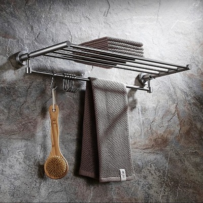 Vắt khăn giàn inox 304 thông minh gập xoay 90 độ MN-81002