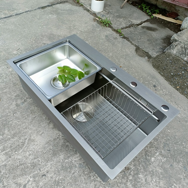 Chậu rửa bát 1 hố cỡ lớn Kích thước 82x48 thương hiệu GRÜNDER