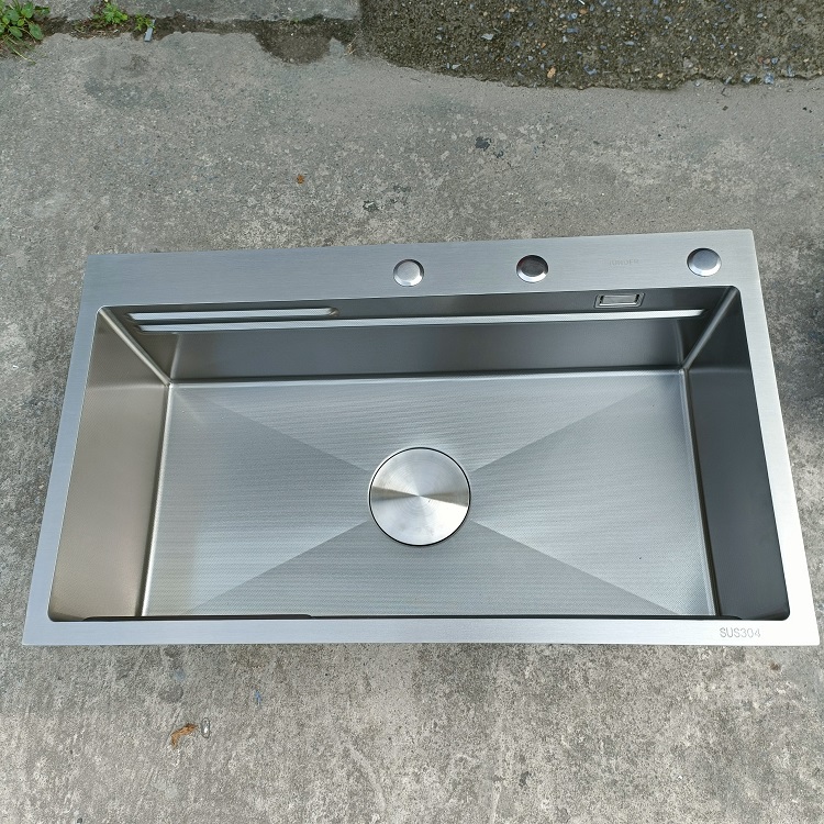 Chậu rửa bát 1 hố cỡ lớn Kích thước 82x48 thương hiệu GRÜNDER