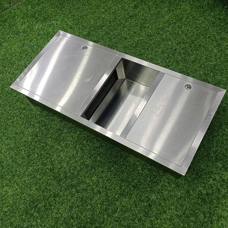 tủ đựng giấy và thùng rác kết hợp loại âm tường