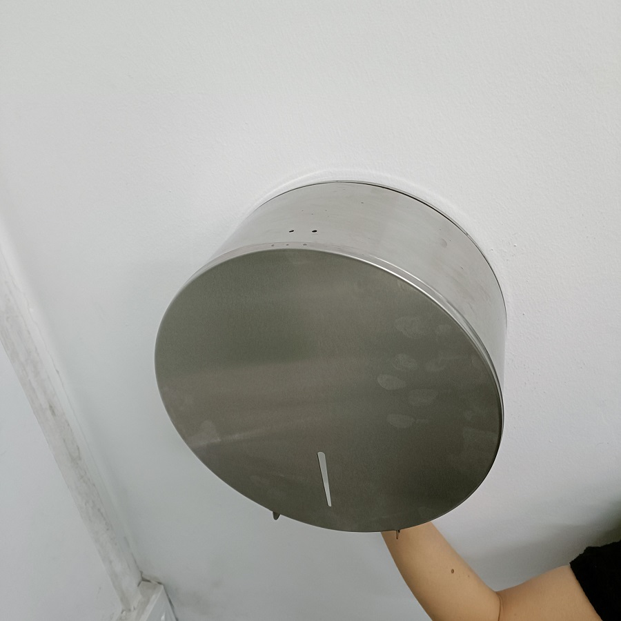 Hộp đựng giấy vệ sinh cuộn lớn. Hộp đựng giấy vệ sinh công cộng inox 304